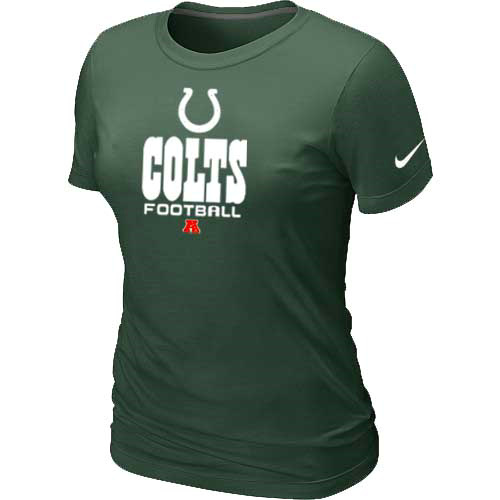 Nike Indianapolis Colts Women's Critical Victory NFL T-Shirt - Dark Green